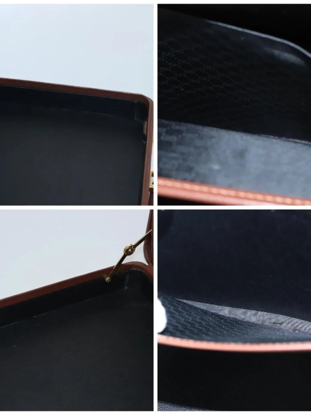 GUCCI Micro GG Canvas Trunk Black Gold